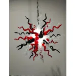 Chihuly Glass Chandelier Murano Modern Chandelier  (Red White Black)