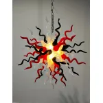 Chihuly Glass Chandelier Murano Modern Chandelier  (Red White Black)