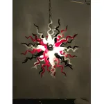Chihuly Glass Chandelier Murano Modern Chandelier  (Red White Black)