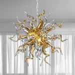 Sputnik Pendant Light Chihuly Style Chandeliers (Golden And Silver)