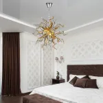 Sputnik Pendant Light Chihuly Style Chandeliers (Golden And Silver)