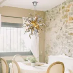 Sputnik Pendant Light Chihuly Style Chandeliers (Golden And Silver)