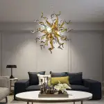Sputnik Pendant Light Chihuly Style Chandeliers (Golden And Silver)