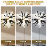 Sputnik Pendant Light Chihuly Style Chandeliers (Black And White Colors)