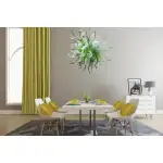 Chihuly Style Chandelier Hand Blown Glass Chandelier (Green And White Color)