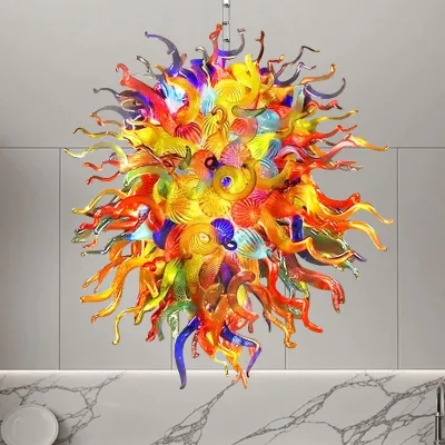 Large Modern Chandeliers For High Ceilings Chihuly Style Chandelier (Multi Colors) 01