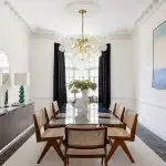 Brass Bubble Chandelier Clear Glass Cluster Style