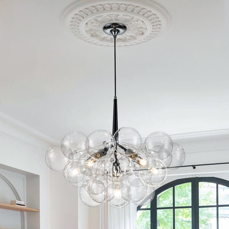 Modern Bubble Chandelier Cluster Style