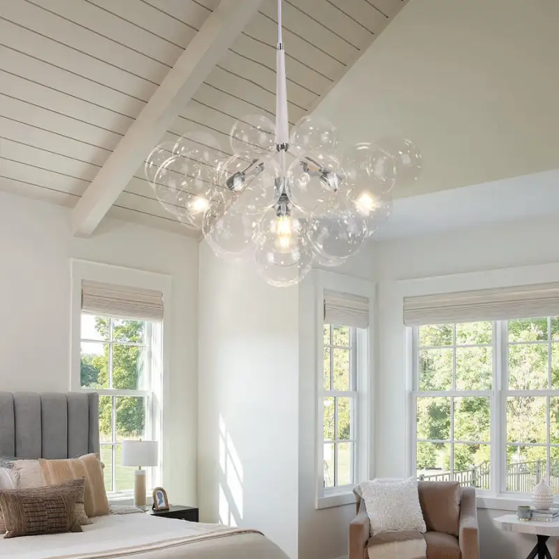 Modern Bubble Chandelier Cluster Style