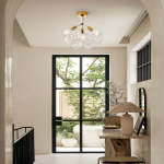 Modern Glass Bubble Chandelier/Semiflush Cluster Style