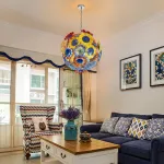Murano Ceiling Light Blown Glass Plates Chandelier (Multi Colors)