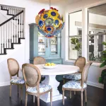 Murano Ceiling Light Blown Glass Plates Chandelier (Multi Colors)
