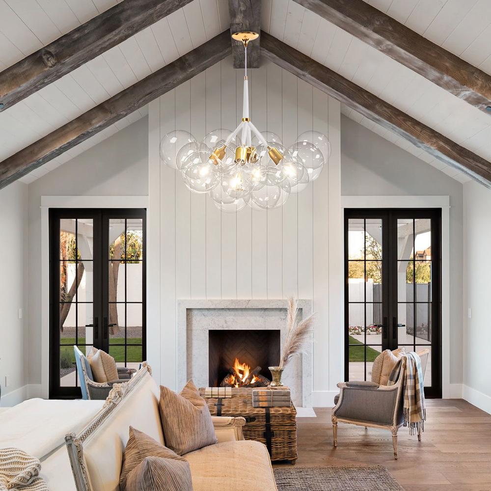 Modern Glass Bubble chandelier Cluster Style