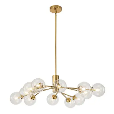 Mid Century Sputnik Glass Globe Bubble Branch Chandelier 01