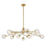 Mid Century Sputnik Glass Globe Bubble Branch Chandelier