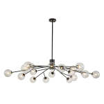 Mid Century Sputnik Glass Globe Bubble Branch Chandelier