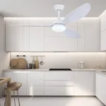 Ceiling Fans With Lights Black And White Modern Chandeliers 52inch
