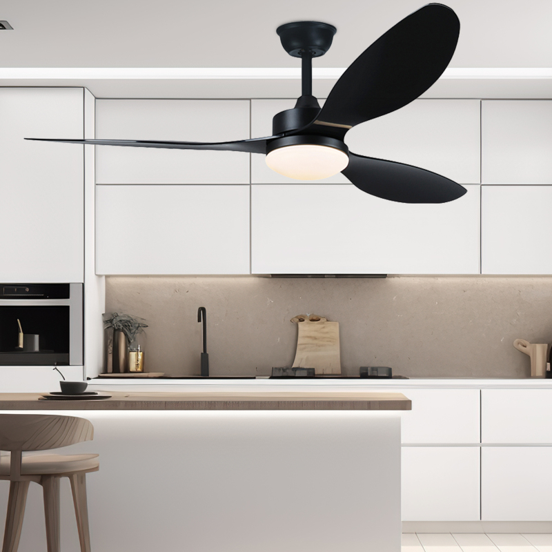 Ceiling Fans With Lights Black And White Modern Chandeliers 52inch