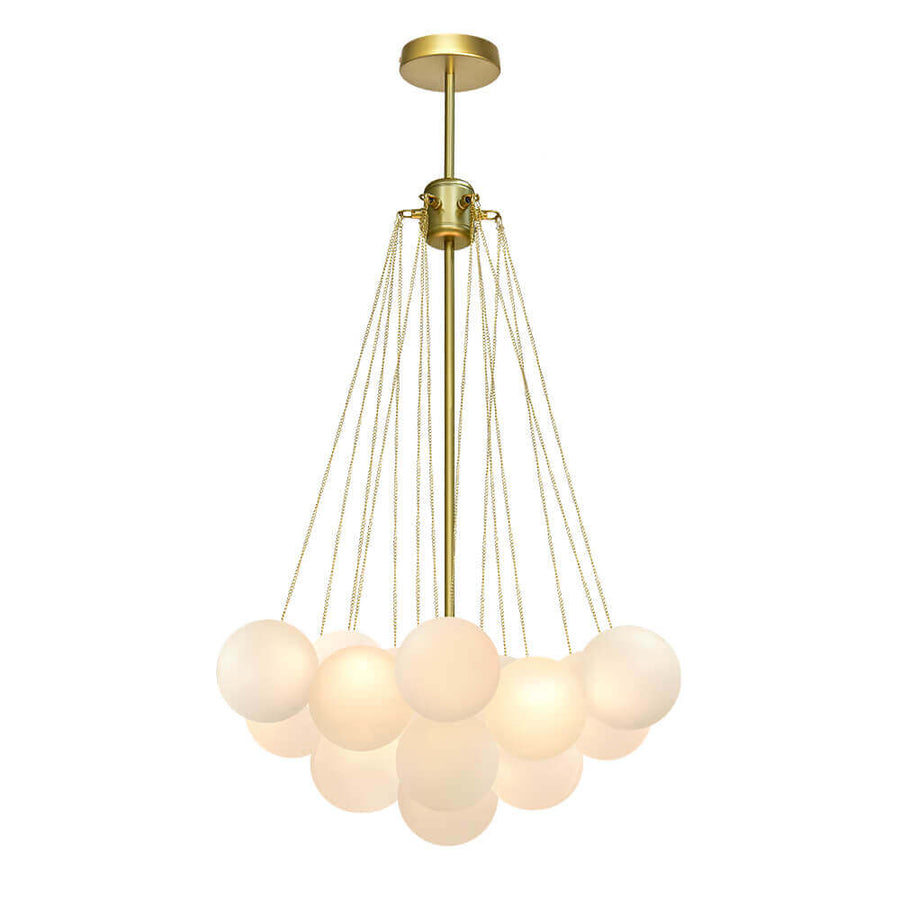 Cluster Frosted Modern Bubble Chandelier
