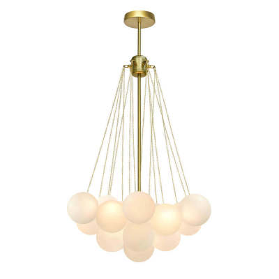 Cluster Frosted Modern Bubble Chandelier 01