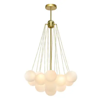 Cluster Frosted Modern Bubble Chandelier 01