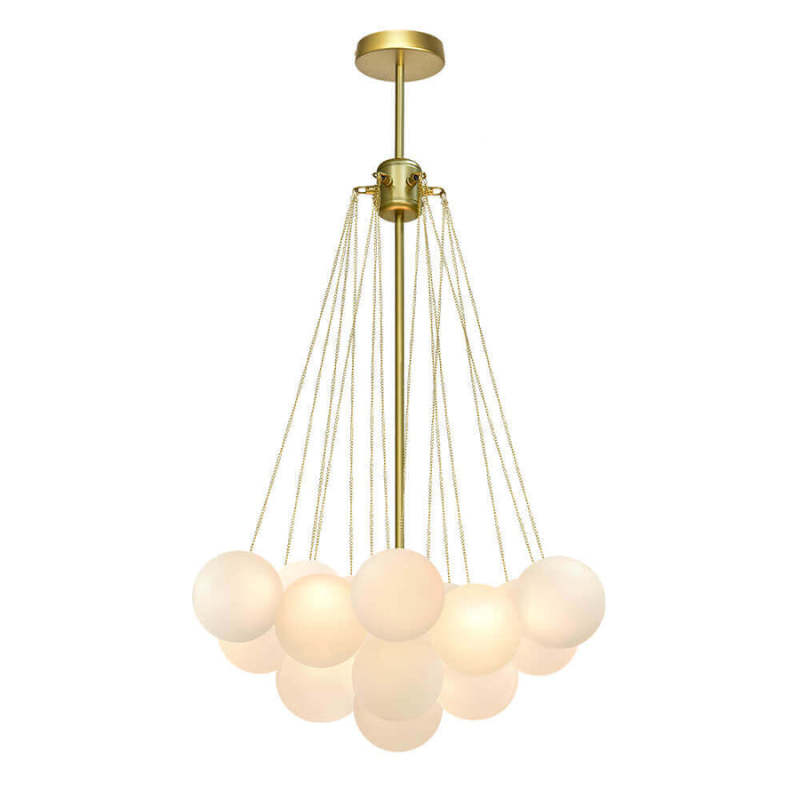 Cluster Frosted Modern Bubble Chandelier