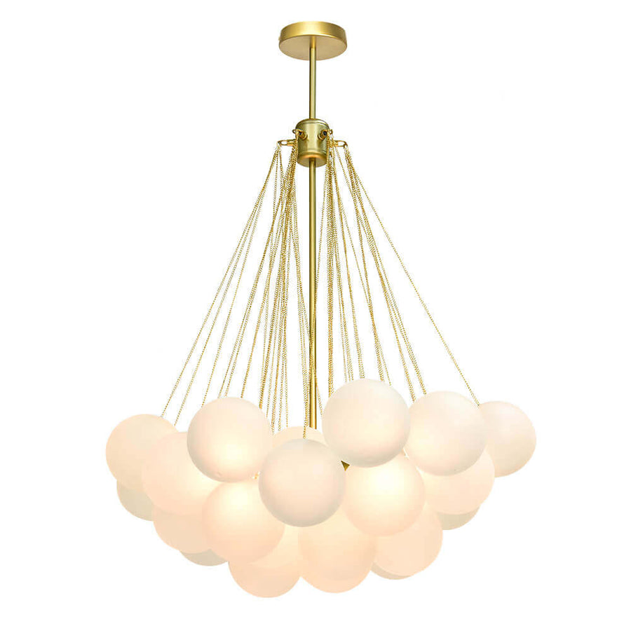 Cluster Frosted Modern Bubble Chandelier