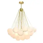 Cluster Frosted Modern Bubble Chandelier