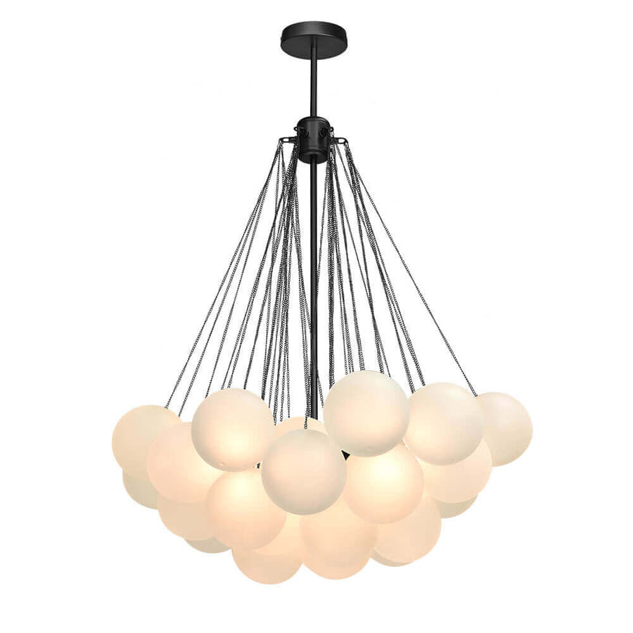 Cluster Frosted Modern Bubble Chandelier