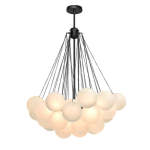 Cluster Frosted Modern Bubble Chandelier