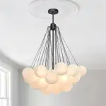 Cluster Frosted Modern Bubble Chandelier
