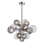 Glass Globe Bubble Chandelier 23.6"/31.5" Cluster Wide Large Chandelier