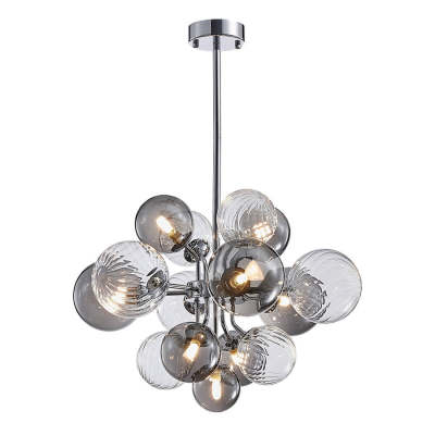 Glass Globe Bubble Chandelier 23.6