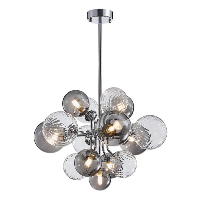 Glass Globe Bubble Chandelier 23.6"/31.5" Cluster Wide Large Chandelier