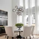 Glass Globe Bubble Chandelier 23.6"/31.5" Cluster Wide Large Chandelier