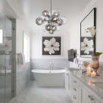 Glass Globe Bubble Chandelier 23.6"/31.5" Cluster Wide Large Chandelier