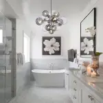 Glass Globe Bubble Chandelier 23.6"/31.5" Cluster Wide Large Chandelier