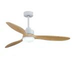Modern chandeliers ceiling fans with lights white（black） wood color 52inch