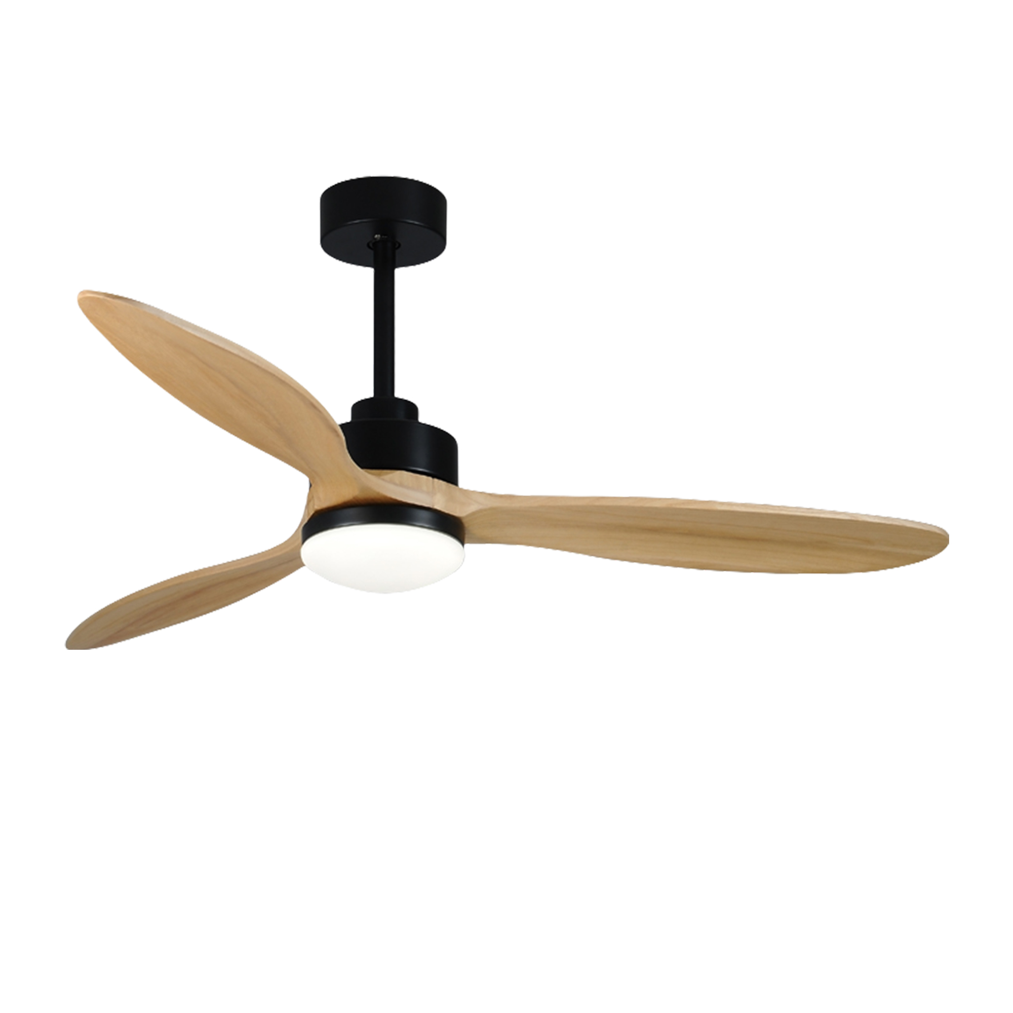 Modern chandeliers ceiling fans with lights white（black） wood color 52inch