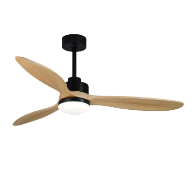 Modern chandeliers ceiling fans with lights white（black） wood color 52inch 02