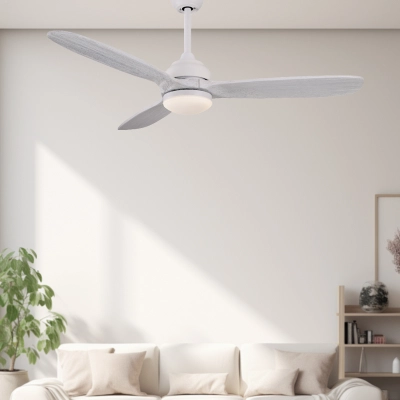 Modern chandeliers ceiling fans with lights white wood color 52inch 02