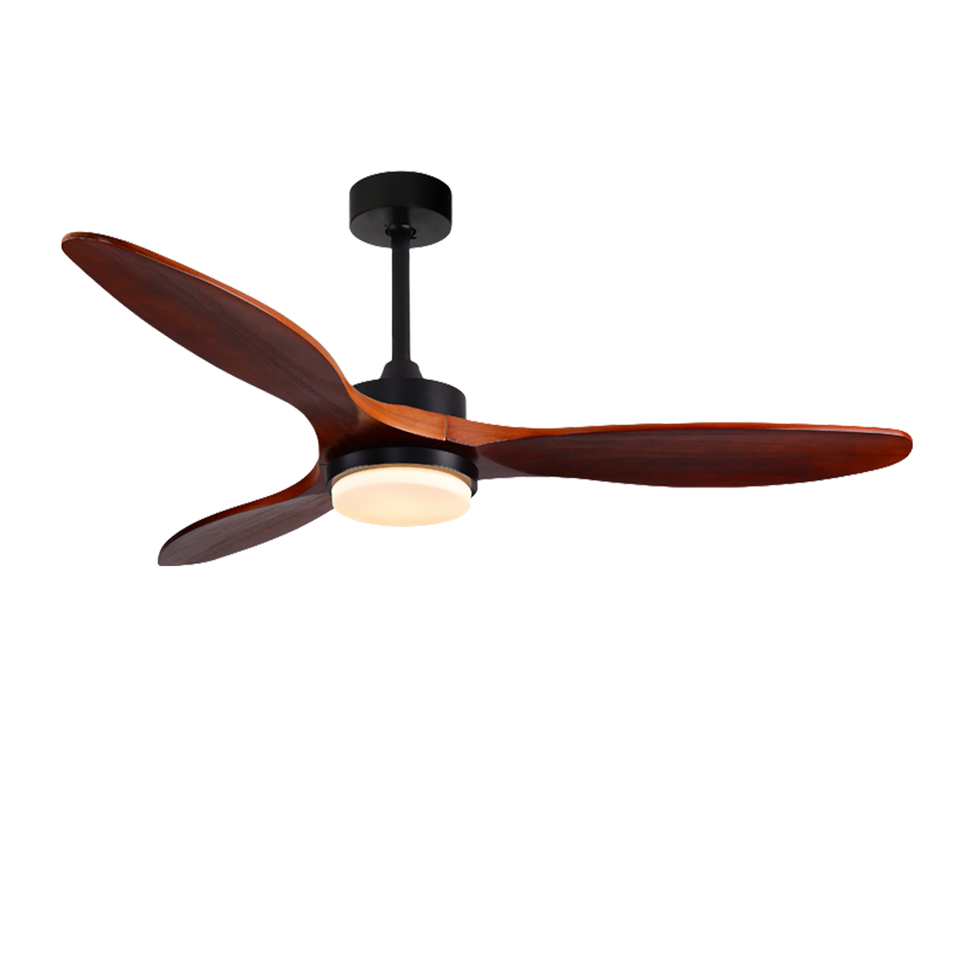 Modern chandeliers ceiling fans with lights Wood color 52inch