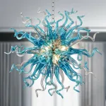 Chihuly Style Chandeliers Sputnik Pendant Light  (Blue And Grey)