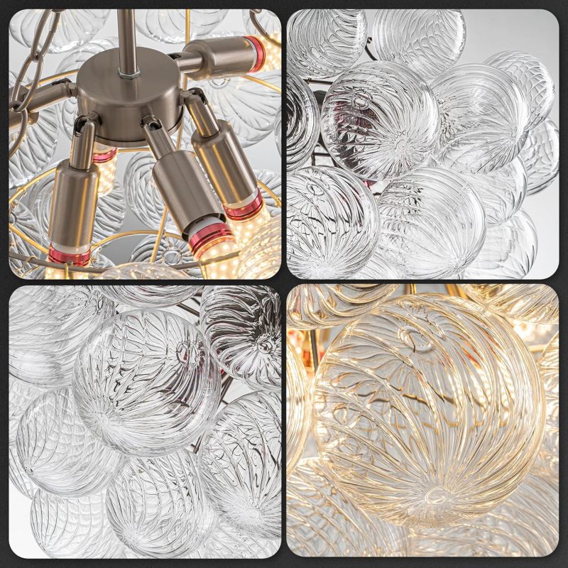 Bubble Glass Ceiling Light Talia Style Small Size