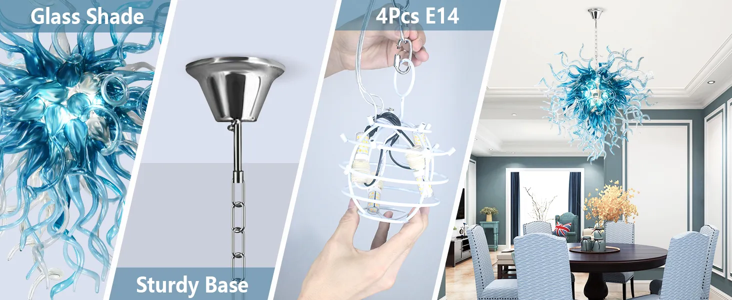 Chihuly Style Chandelier