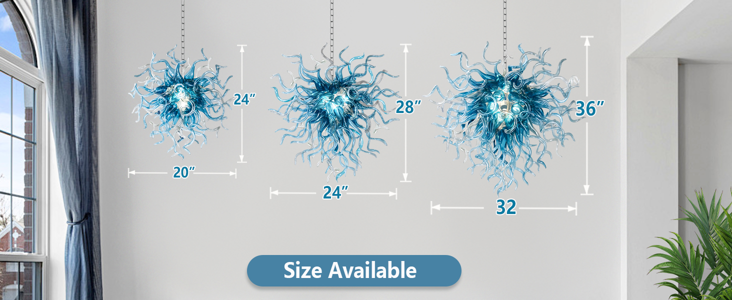 Chihuly Style Chandelier