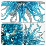 Chihuly Style Chandeliers Sputnik Pendant Light  (Blue And Grey)