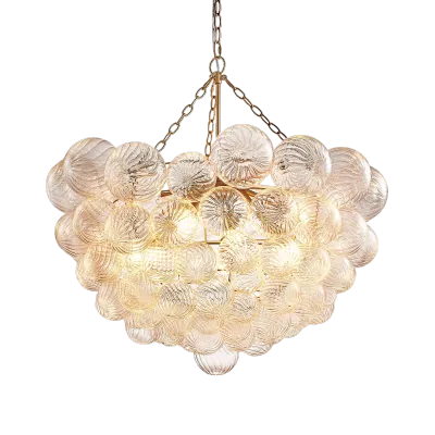 Bubble Glass Ceiling Light Talia Style Small Size 01