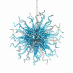 Chihuly Style Chandeliers Sputnik Pendant Light  (Blue And Grey)