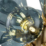 Glass Bubble Chandelier Cluster Style Blue Color